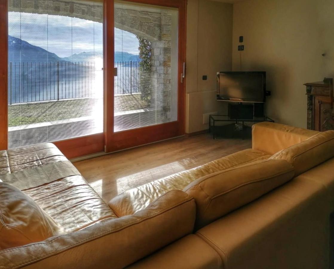 Villa Valuri Vista Magnifica Sul Lago Di Como Appartamento Piano Terra Vercana Exterior foto